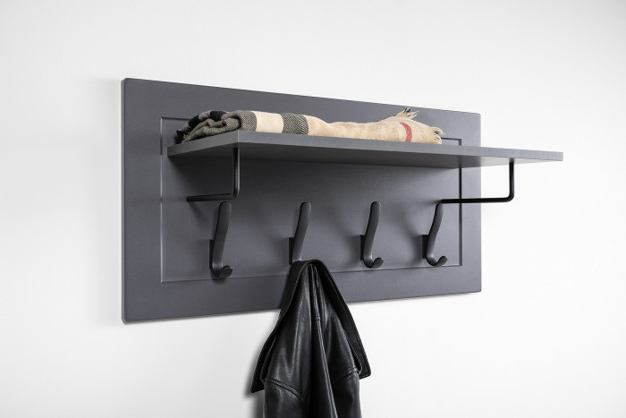 Остин Прихожая 58, цвет серый графит/дуб крафт золотой, ШхГхВ 280х54,3х229,6 см., универсальная сборка