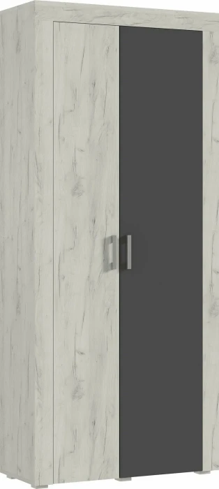 Ангара Шкаф 2-х створчатый (Дуб Юкон / Графит)