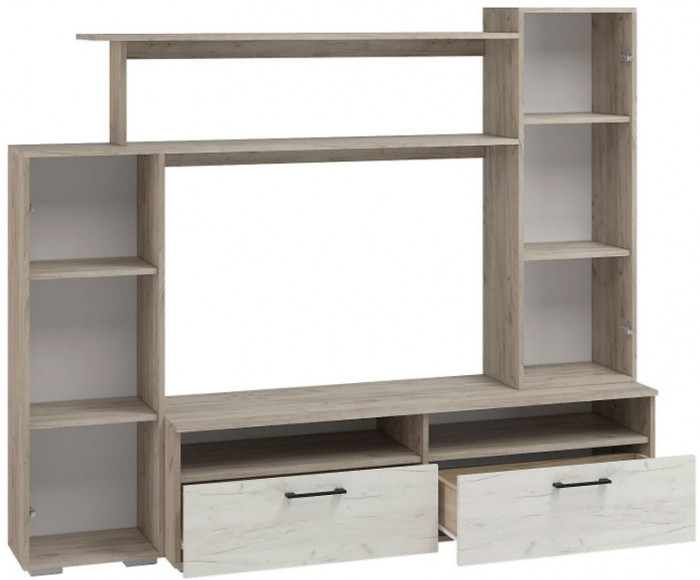 гостиная Эмма МИНИ дуб крафт серый/дуб крафт белый